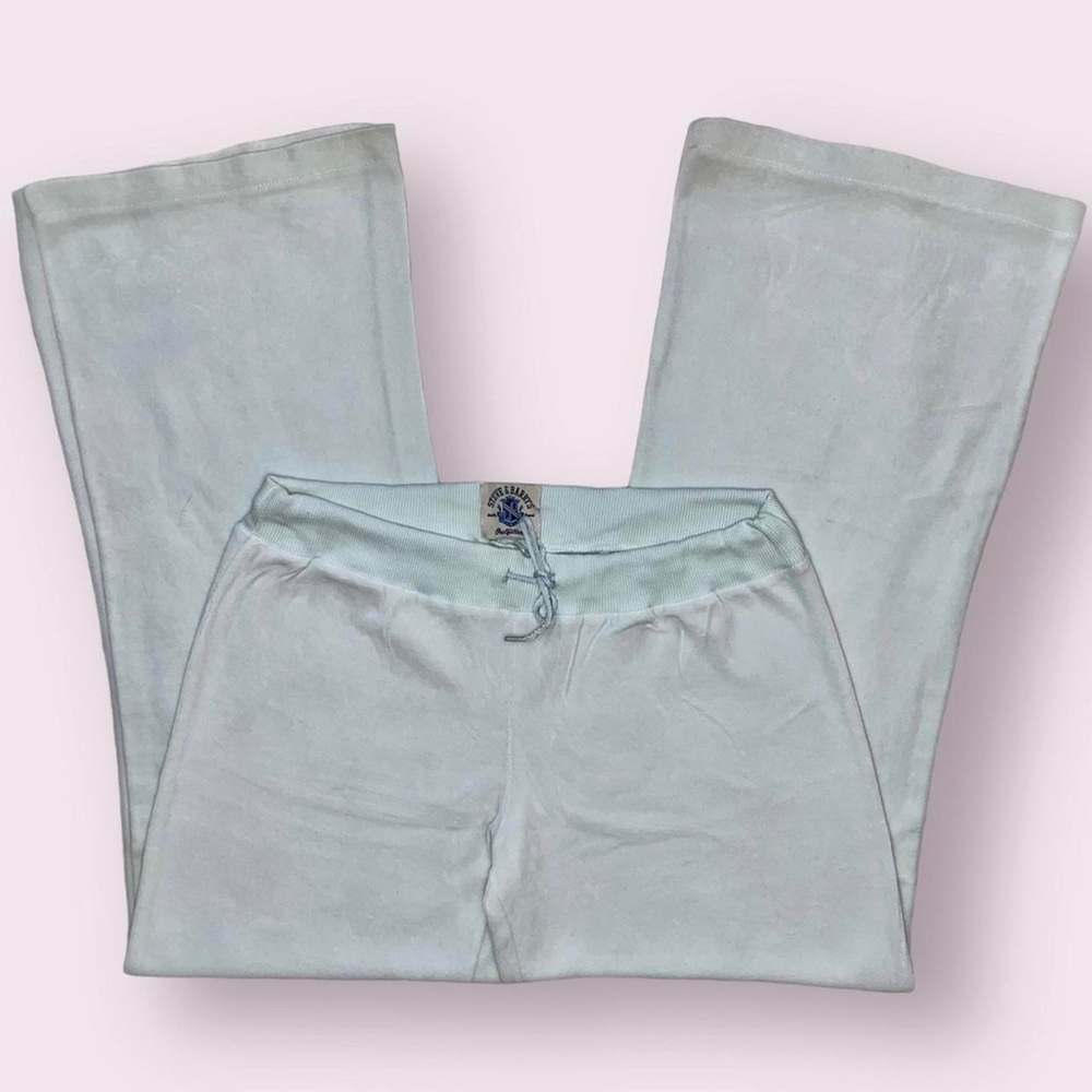 Steve & Barry’s Low Rise Velour Track Pants Ice Blue Size Extra Large